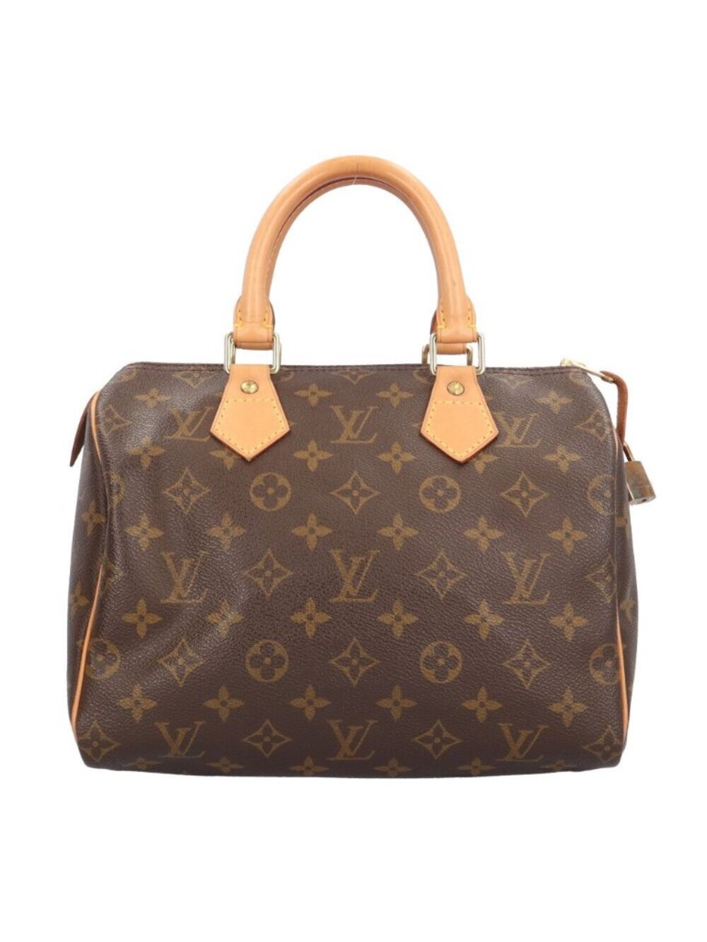 Louis Vuitton Speedy 25 Monogram Handbag Canvas Brown
